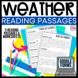 Water Cycle Worksheets with Reading Passages and Comprehen