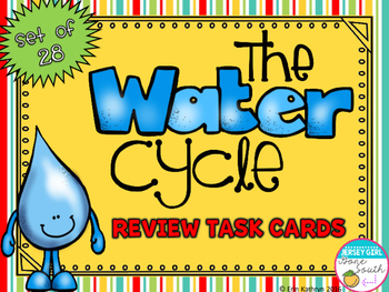 Preview of Water Cycle Review Task Cards - Set of 28