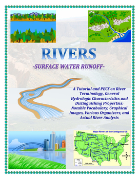 Preview of Water Cycle: Rivers and Their Life Cycle in COLOR (Explore Famous U.S. Rivers!)