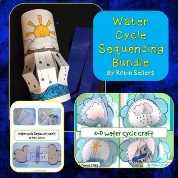 Preview of Water Cycle Sequencing Craft Bundle