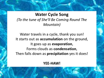 Preview of Water Cycle Songs!