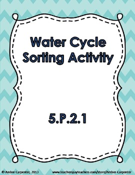 Preview of Water Cycle Sort