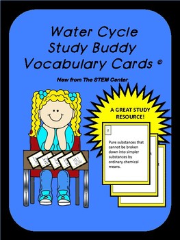 Preview of Water Cycle Study Buddy Cards