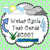 Water Cycle Task Cards - Scoot Game clouds & precipitation