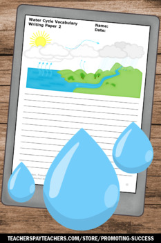 Water Cycle Activities, Weather Unit, Science Vocabulary Crossword Puzzle