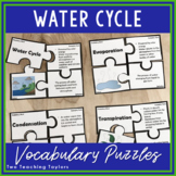 Water Cycle Vocabulary Puzzles Activity