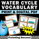 FREE The Water Cycle Activities Task Cards Middle School S