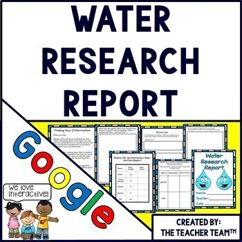 Preview of Water Cycle | Water Cycle Research Report | Google Classroom | Google Slides
