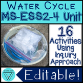 Water Cycle Activities Unit - MS-ESS2-4 Evaporation and Co