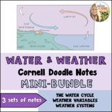 Water Cycle and Weather Cornell Doodle Notes Bundle | Scie
