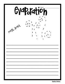 Water Cycle (creative writing project) by Leslie's Locker | TpT