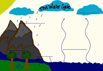 Water Cycle Poster, Student Handout & Quiz (for 3rd, 4th, & 5th graders)