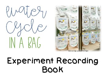 Preview of Water Cycle in a Bag Recording Book