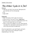 Water Cycle in a Jar Experiment