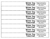 Water Day Wrist Band for Students