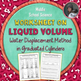 Water Displacement Method Worksheet: Measuring the Volume 