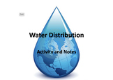 Water Distribution Activity - Hydrosphere Unit, Freshwater