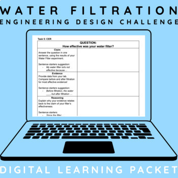 Preview of Water Filter Engineering Design Challenge and Digital Learning Packet