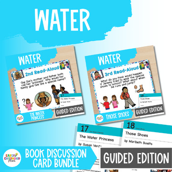 Preview of Water GUIDED Edition Study Book Discussion Bundle for The Creative Curriculum