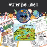 Water Pollution Poster and Differentiated Notes Set