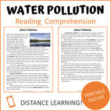 Water Pollution Reading Comprehension Passage and Question