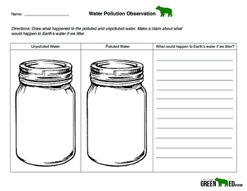 Water Pollution Worksheet by My Class Resources | TpT