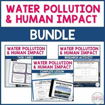 Preview of Water Pollution and Human Impact BUNDLE Human Impact on the Environment