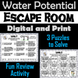 Water Potential Activity Escape Room (AP Biology Exam Revi