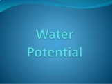 AP Biology Lab 4: Water Potential Practice Using Sample Data