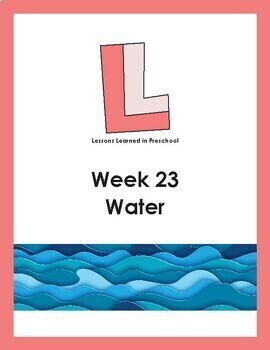 Preview of Water Preschool Lesson Plan