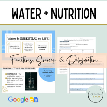 Preview of Water Presentation + Resources - Diet and Nutrition