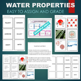 Water Properties (Polarity, Cohesion, Adhesion) Sort & Mat