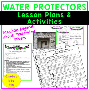 Preview of Water Protectors Lesson Plans & Activities based on a Mexican Legend