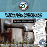 Water Rights - Expressions - Math Project - Distance Learning Compatible