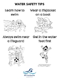 Water Safety Coloring Sheet