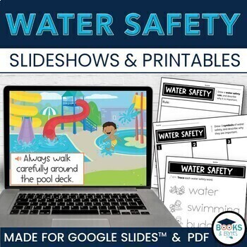 Preview of Water Safety Lesson & Pool Safety Summer Safety Activity & Printable Worksheets