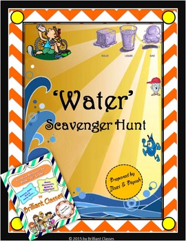 Preview of Water Scavenger Hunt: | Printable and Digital Distance Learning