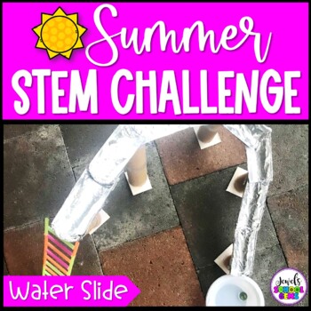 Preview of Water Slide Summer and End of the Year STEM Activity & Challenge | Forces