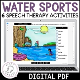Water Sports Speech Therapy Activities for Language Articu