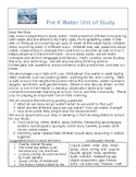 Water Study Family Letter and Choice Board Creative Curric