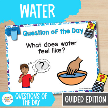 Preview of Water Study Guided Edition - Question of the Day for The Creative Curriculum