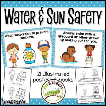 Download Water & Sun Safety Posters and Books by Karen Cox | TpT