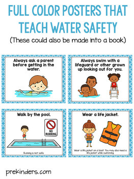 water  sun safety posters and bookskaren cox  tpt