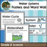 Water Systems Word Wall and Posters (Grade 8 Science)