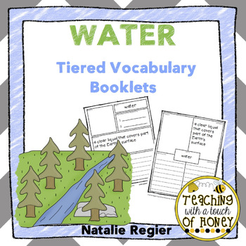 Preview of Water Cycle Vocabulary - Differentiated Templates