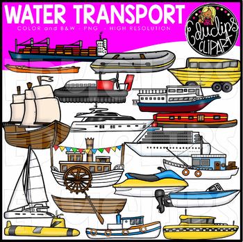 Water Transport Clip Art Set by Educlips | Teachers Pay Teachers