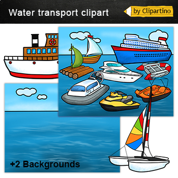 clipart ship in water