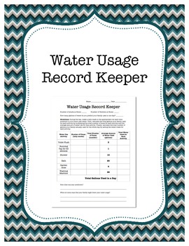 Preview of Water Usage Record Keeper