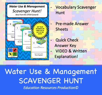 Preview of Water Use & Management - Scavenger Hunt Activity