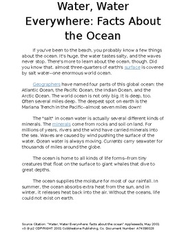 Preview of Water, Water, Everywhere: Facts About the Ocean Story